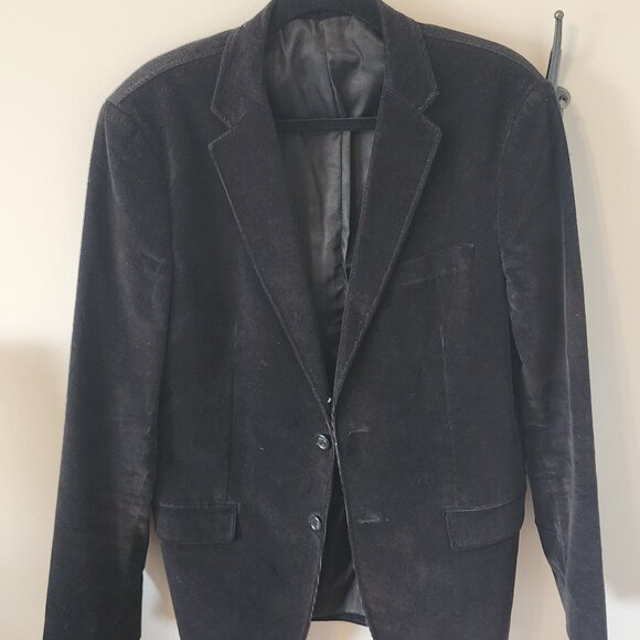 Bosco Uomo Black Corduroy Sport Coat - Picture 1 of 4